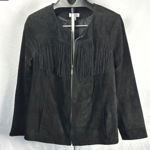 d & co. Demin and Company Suede Leather Jacket